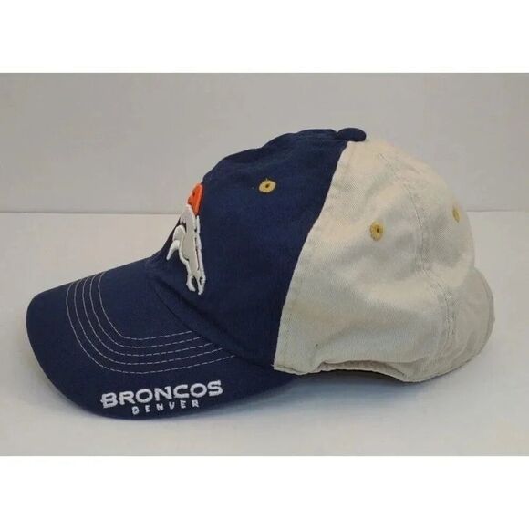 Denver Broncos Hat Cap NFL Football Navy Orange Adjustable Logo Embroide… - Picture 7 of 12